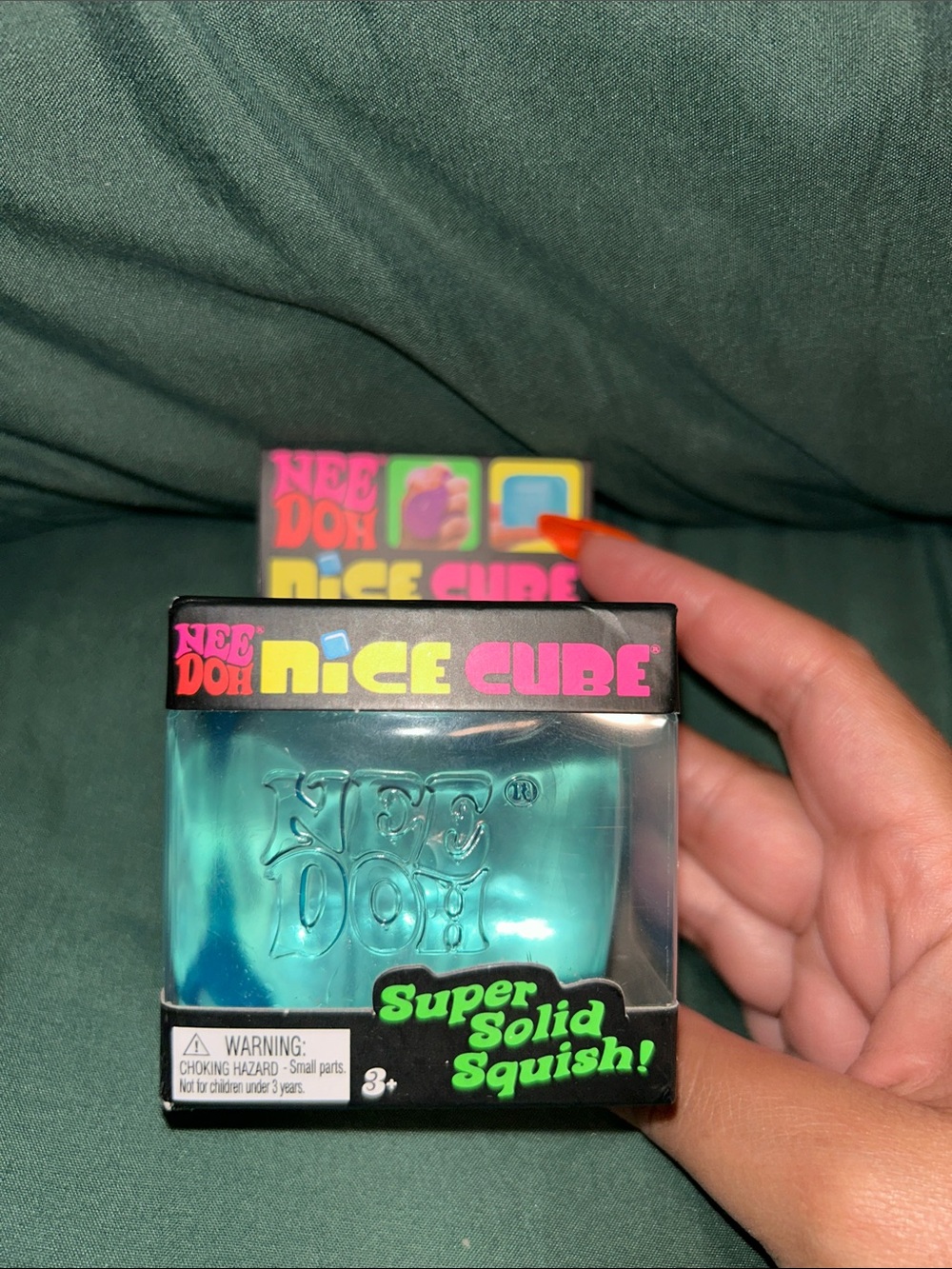NeeDoh Nice CubeSuper Solid Squish - Teal